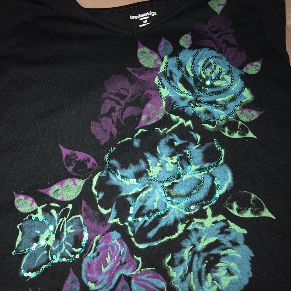 Plus Size Breckinridge Top with Floral Design